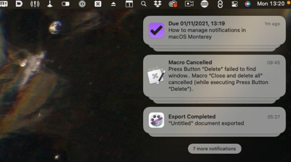 How to manage notifications in macOS Monterey