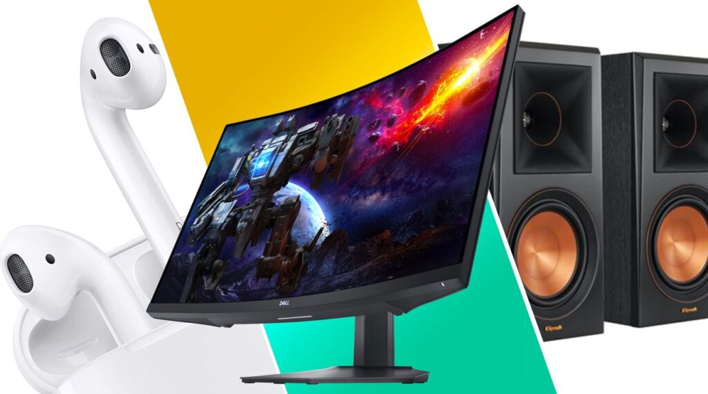 Daily deals July 5: $120 AirPods, $290 Dell 32-inch Curved Monitor, $300 Klipsch Speakers, more